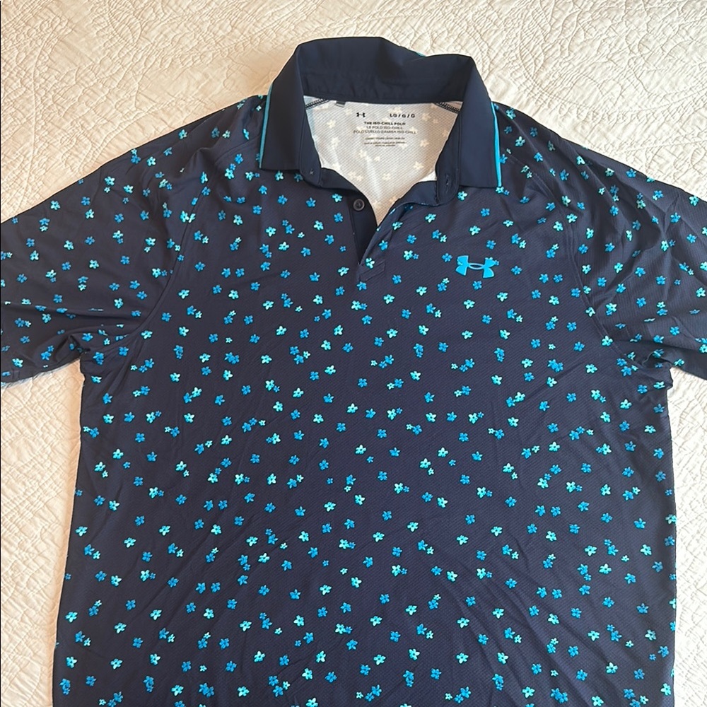 Under Armour Men's Navy Blue Polo Shirt
